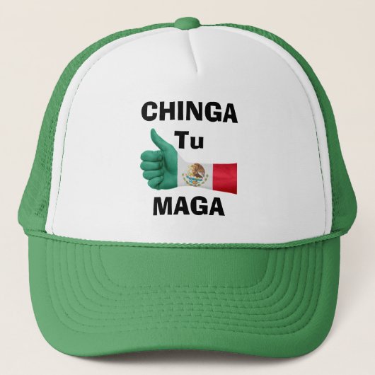 Chinga Tu Maga Trucker Hat Pet (Voorkant)