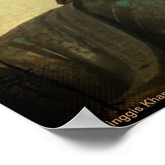 Chinggis Khan, Ulaanbaatar, Mongolië Poster (Hoek)