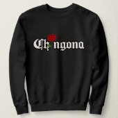 Chingona Red Rose sweatshirt (Design devant)
