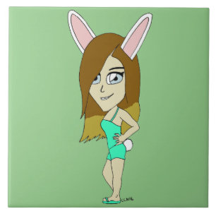 Chini Bunny meisje Tegeltje