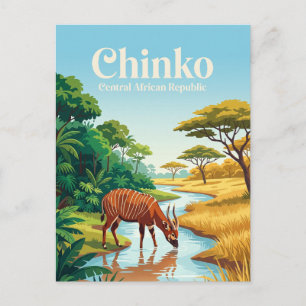 Chinko-natuurreservaat Centraal-Afrikaanse Republi Briefkaart