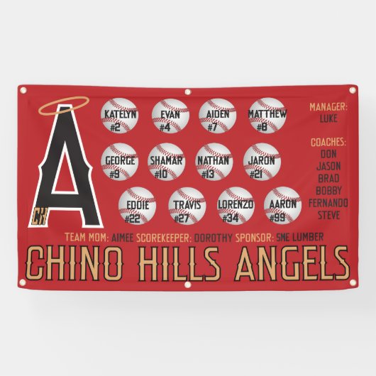 Chino Hills Angels Banner (Horizontaal)