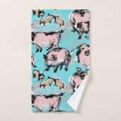 Chinois année de porc Anniversaire Dessin original (Serviette à main)