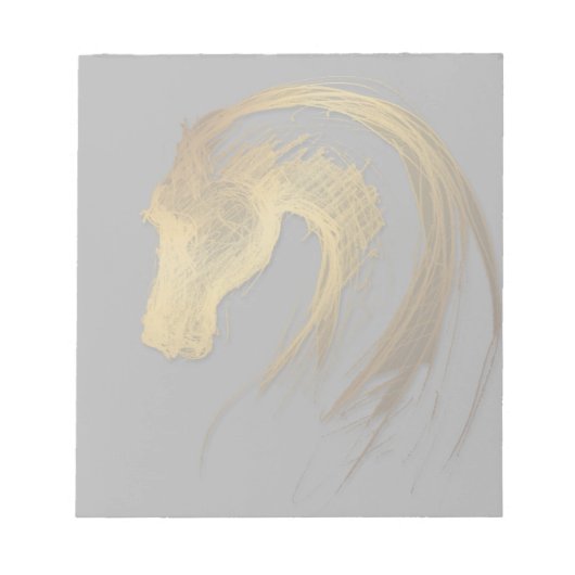 Chinois Cheval Année Zodiac Anniversaire Bloc-note (Devant)