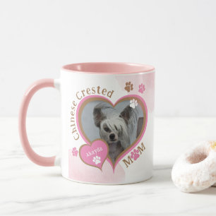 Chinois Crested Chien Maman Personnalisé Photo Mug
