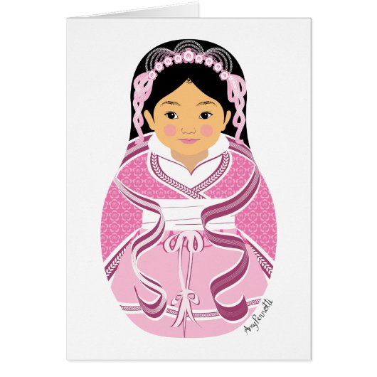 Chinois, HanFu Matryoshka Card (Devant)