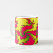 Chinois Jour de l'An Dragon Fractal Mug (Devant gauche)