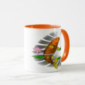 Chinois Koi Artwork Café Mug (Devant droit)