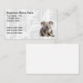 Chinois Nourriture Koala Ours thème Cartes de visi (Devant / Derrière)