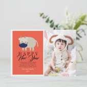 Chinois Nouvel An Masque Ox 2021 Carte photo de va (Debout devant)