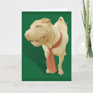 CHINOIS SHAR PEI CHIEN CARTE D'ANNIVERSAIRE POUR E