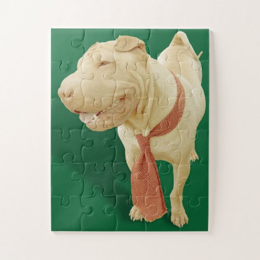 CHINOIS SHAR PEI JIGSAW PUZZLE FACILE (Vertical)