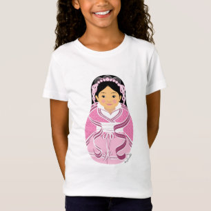 Chinoise, T-shirt fille HanFu Matryoshka