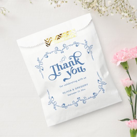 Chinoiserie Antiek bruiloft Bedankzakje (Gezegeld)