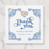  Chinoiserie Antiek Lijst Dank u Bedankjes Labels (Voorkant)