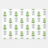 Chinoiserie Aquarelle Papier à enveloppement Topia (Devant 2)