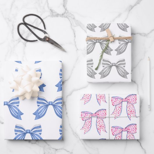 Chinoiserie Aquarelle Vaches Papier d'enveloppemen (Recto)