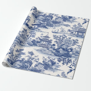 Chinoiserie Aziatisch Landschapsschilderij Cadeaupapier