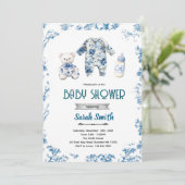 Chinoiserie baby shower party invitation (Debout devant)