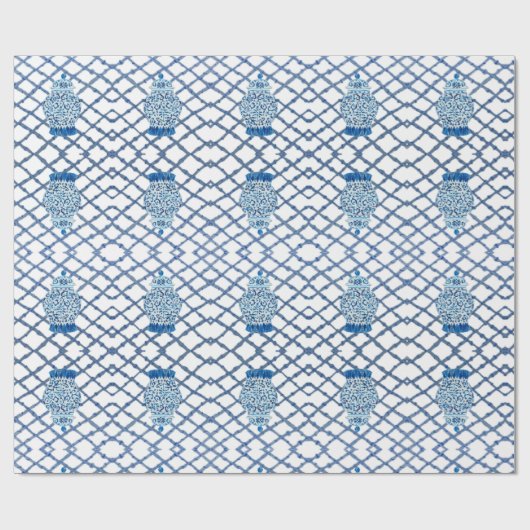 Chinoiserie Bamboo Ginger Jar Cadeaupapier (Vlak)