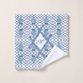 Chinoiserie Bamboo Ginger Jar Jars Ensemble de ser (Gant de toilette)