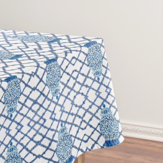 Chinoiserie Bamboo Ginger Jar Tafelkleed (Voorbeeld)