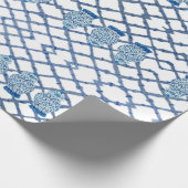 Chinoiserie Bamboo Ginger Jar Wrapping Paper Cadeaupapier (Hoek)