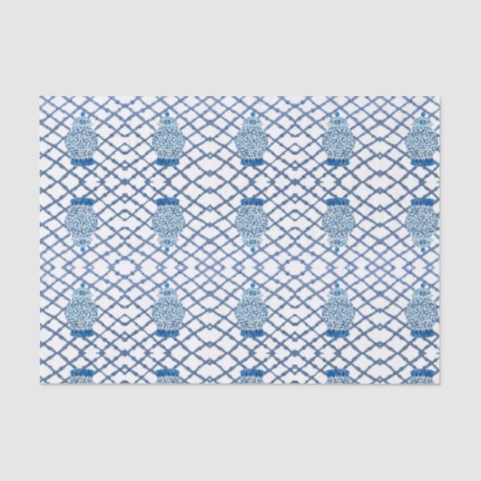 Chinoiserie Bamboo Ginger Jars   Tissuepapier (Voorkant)