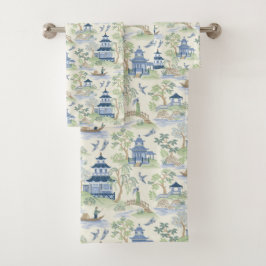Chinoiserie Bath Towels Bad Handdoek