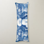 Chinoiserie Bichon Frise Body Kussen (Achterkant (Verticaal))
