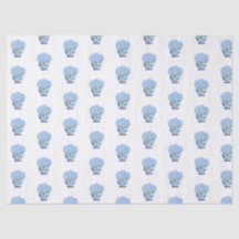 Chinoiserie Blau-Witte Vaas Hydrangea Inpakpapier