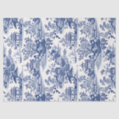 Chinoiserie Blauw en Wit Decoupage Tissue Paper Tissuepapier (Voorkant)