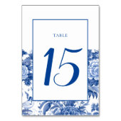 Chinoiserie Blauw & Wit Tafelnummer (Voorkant)