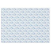  Chinoiserie Blauw Witte Vlinder Rozen Tafelkleed (Voorkant (Horizontaal))
