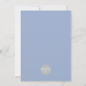Chinoiserie Blauwe en Witte Kerstkaart Kaart (Achterkant)