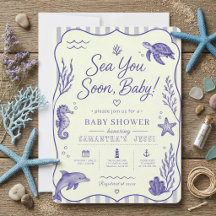 Chinoiserie Blauwe Zee Tot Gauw Baby Shower