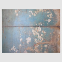 Chinoiserie Blauwgroen blauwe achtergrond