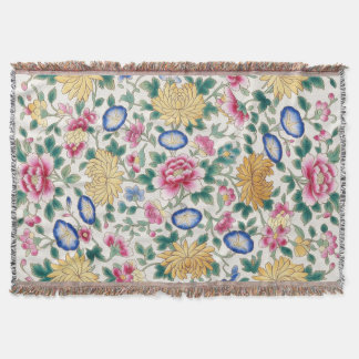Chinoiserie bloemen chintz deken