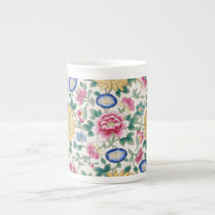 Chinoiserie bloemen chintz  porselein kop