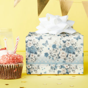 Chinoiserie Bloemen en Vlinders Cadeaupapier