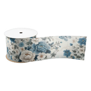 Chinoiserie Bloemen en Vlinders Lint