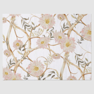 Chinoiserie Bloemenboom pioen groen decoupage Tissuepapier