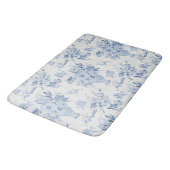 Chinoiserie Bloemenvaas Peony Blauw Wit Bad Badmat (Gekanteld)