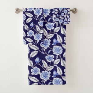 Chinoiserie Blue and White Floral Hampton Willow