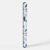 Chinoiserie Blue Echinacea Pattern (Côté droit)