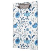 Chinoiserie Blue Echinacea Pattern Klembord (Links)