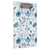 Chinoiserie Blue Echinacea Pattern Klembord (Rechts)