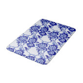Chinoiserie Blue en White Bird Floral Hampton Badmat (Gekanteld)
