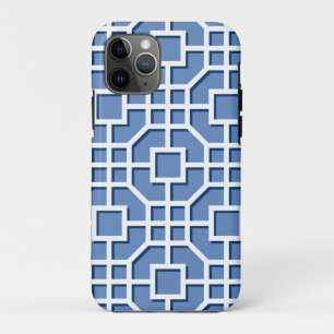 Chinoiserie Blue en White Fret Pattern iPhone 11 Pro Hoesje