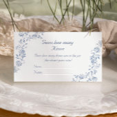 Chinoiserie Blue Floral Raad eens hoeveel kussen Informatiekaartje